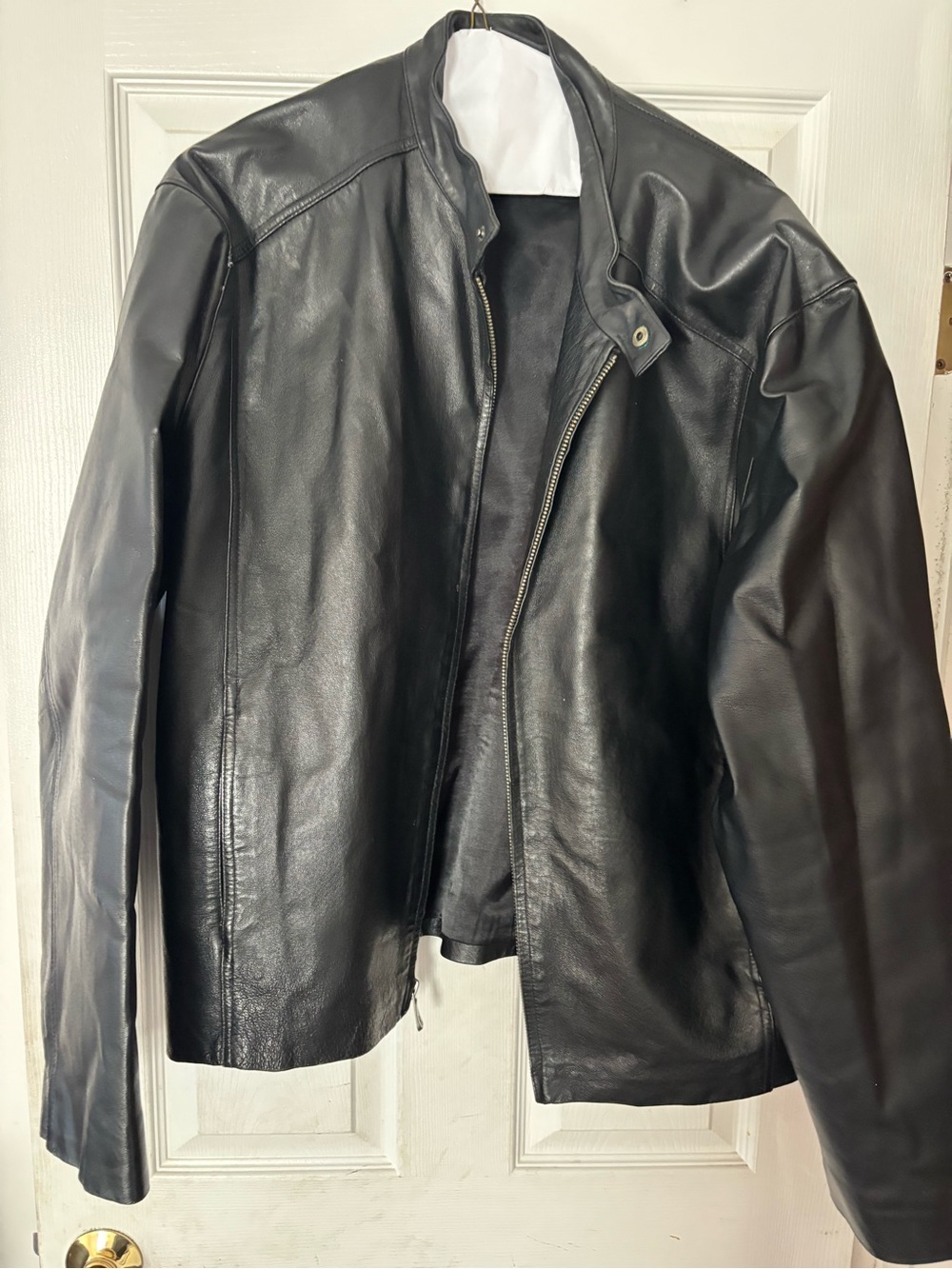 Trend setters black leather jacket